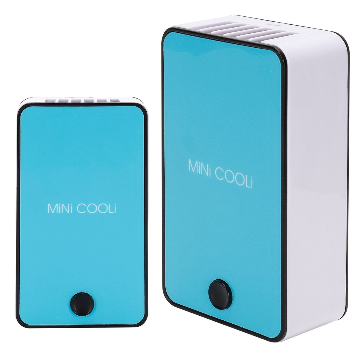 Bladeless Fan Portable Grafted Eyelash Blower Dryer Mini Air Conditioner USB Charging Blue