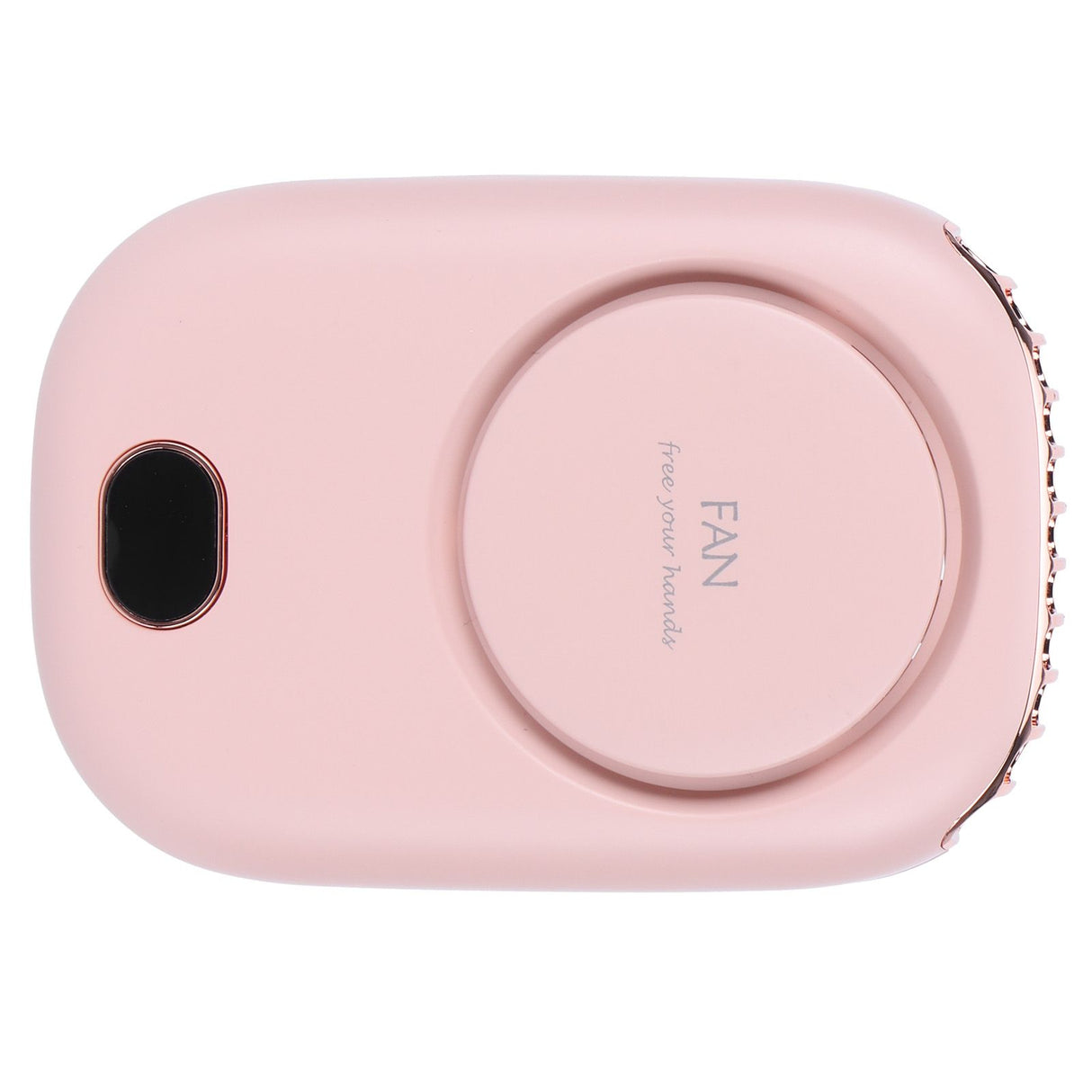 Mini Electric Fan Portable USB Charging Neck Hanging Bladeless Fan for Outdoor Sports TravelPink