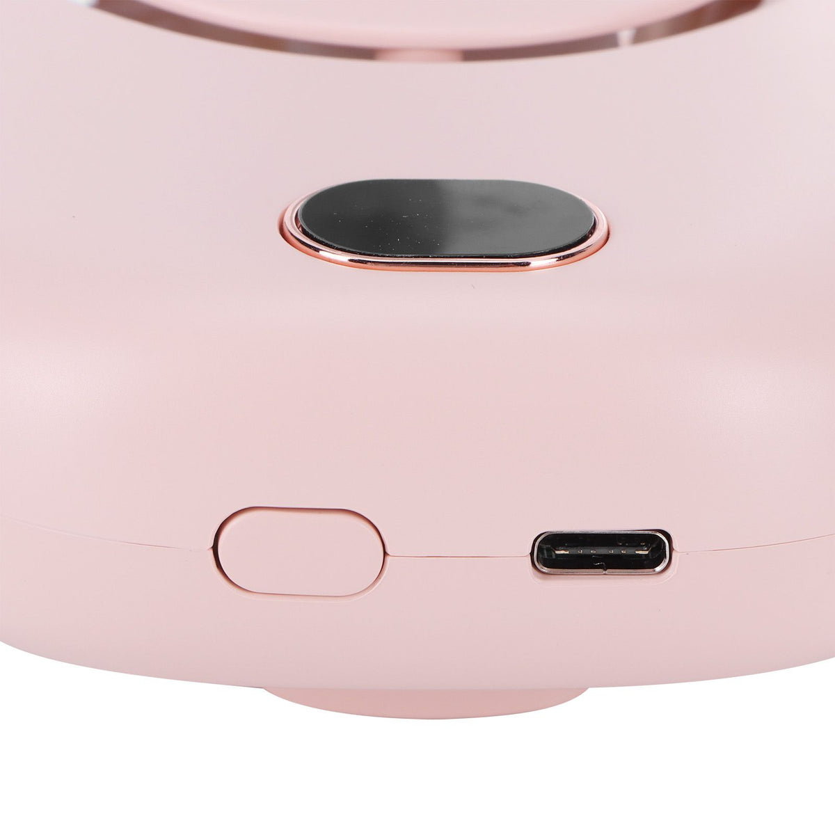 Mini Electric Fan Portable USB Charging Neck Hanging Bladeless Fan for Outdoor Sports TravelPink