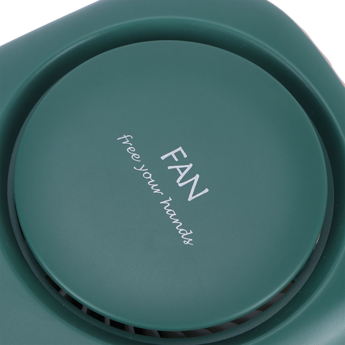Mini Electric Fan Portable USB Charging Neck Hanging Bladeless Fan for Outdoor Sports TravelGreen