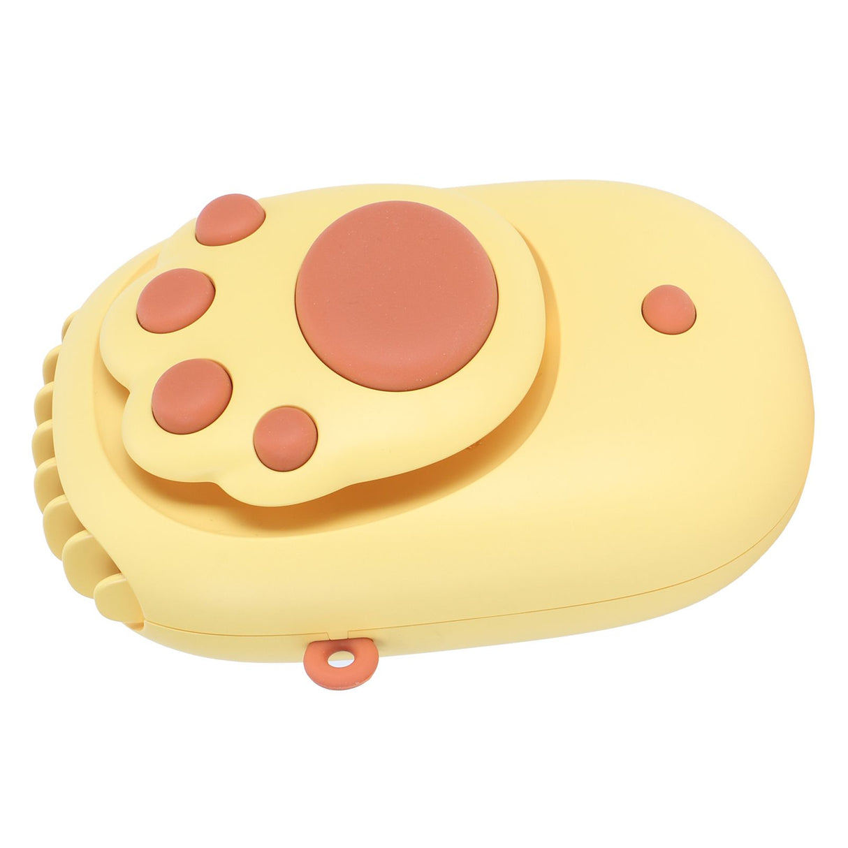 Yellow 3‑Gears Speed Wind Adjustable Electric Fan Cute USB Charging Fan for Bedroom