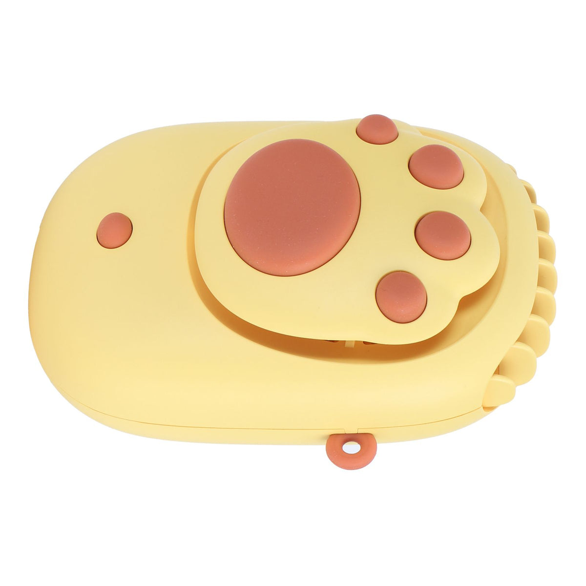 Yellow 3‑Gears Speed Wind Adjustable Electric Fan Cute USB Charging Fan for Bedroom