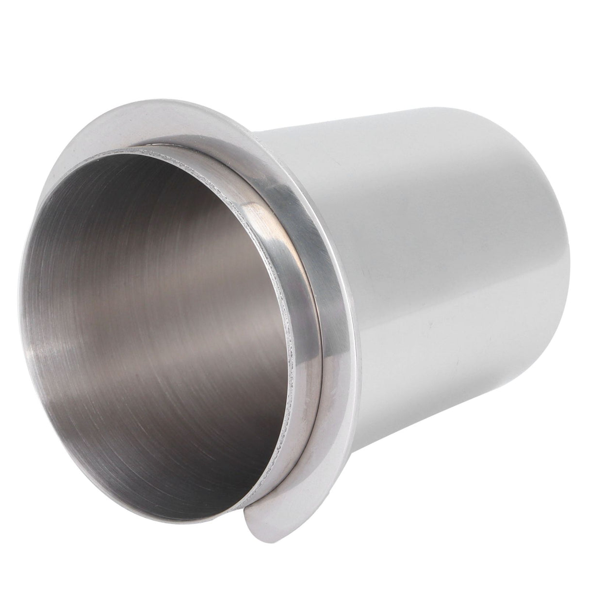 51mm Stainless Steel Coffee Machine Handle Dosing Cup Mug Coffee Powder Feeder Part