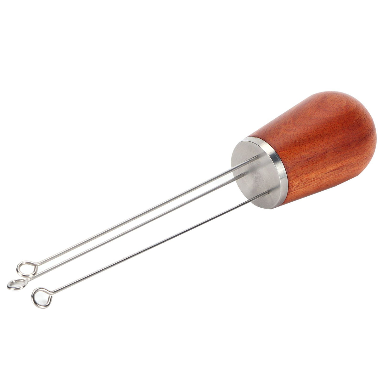Stainless Steel Needle Type Coffee Powder Distributor Wood Handle Coffee Distribution Tool
