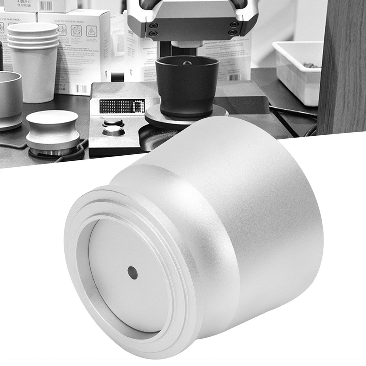 51mm Aluminium Alloy Coffee Dosing Ring Cup Powder Receiver Container Coffee Accessories