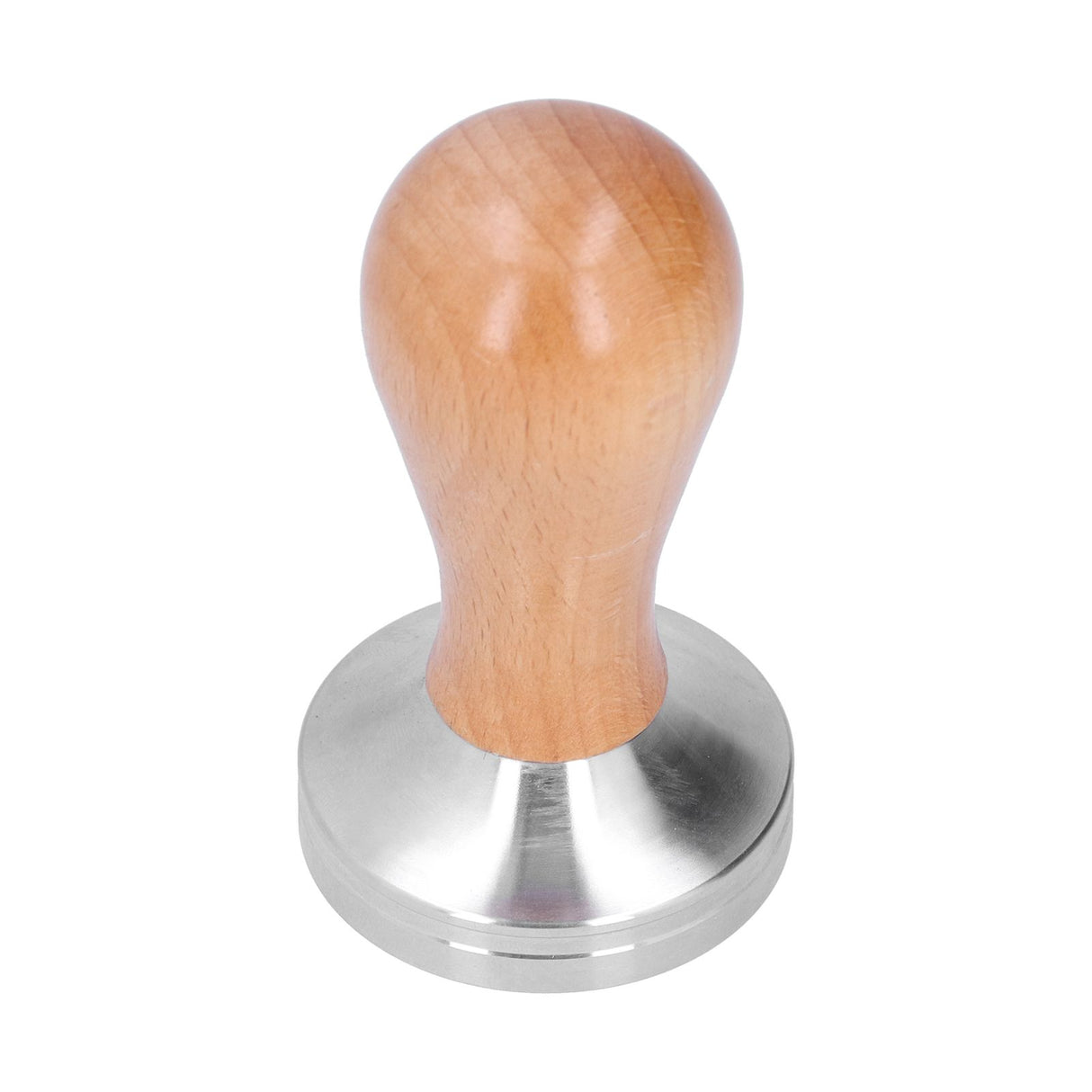 51mm Coffee Tamper Stainless Steel Coffee Powder Press Hammer with Wood Handle Tool