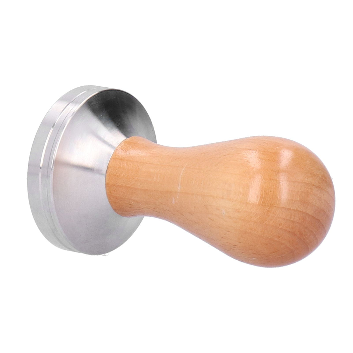 51mm Coffee Tamper Stainless Steel Coffee Powder Press Hammer with Wood Handle Tool