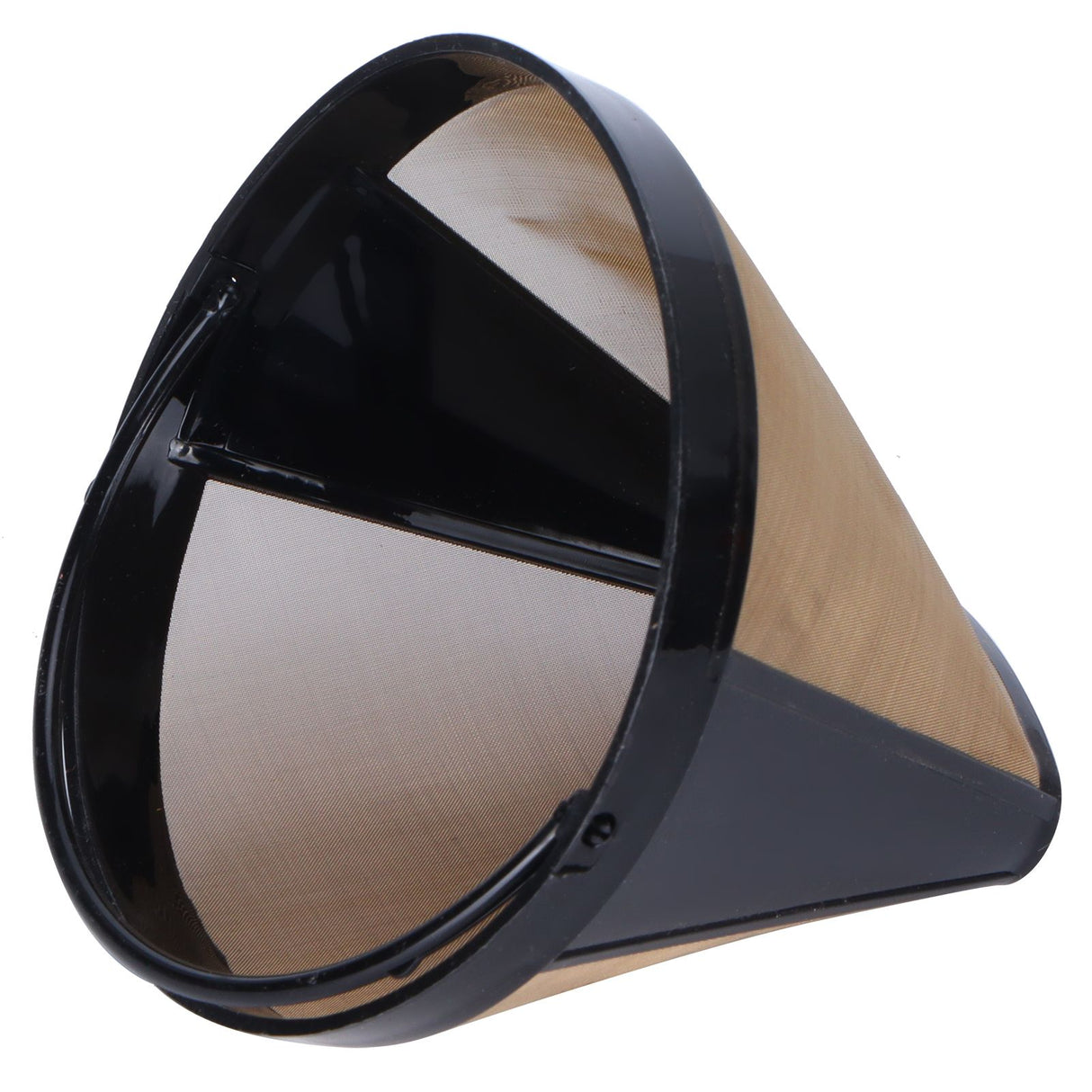 Stainless Steel Coffee Filter Coffee Machine Reusable Cone Coffee Filter Strainer Gold
