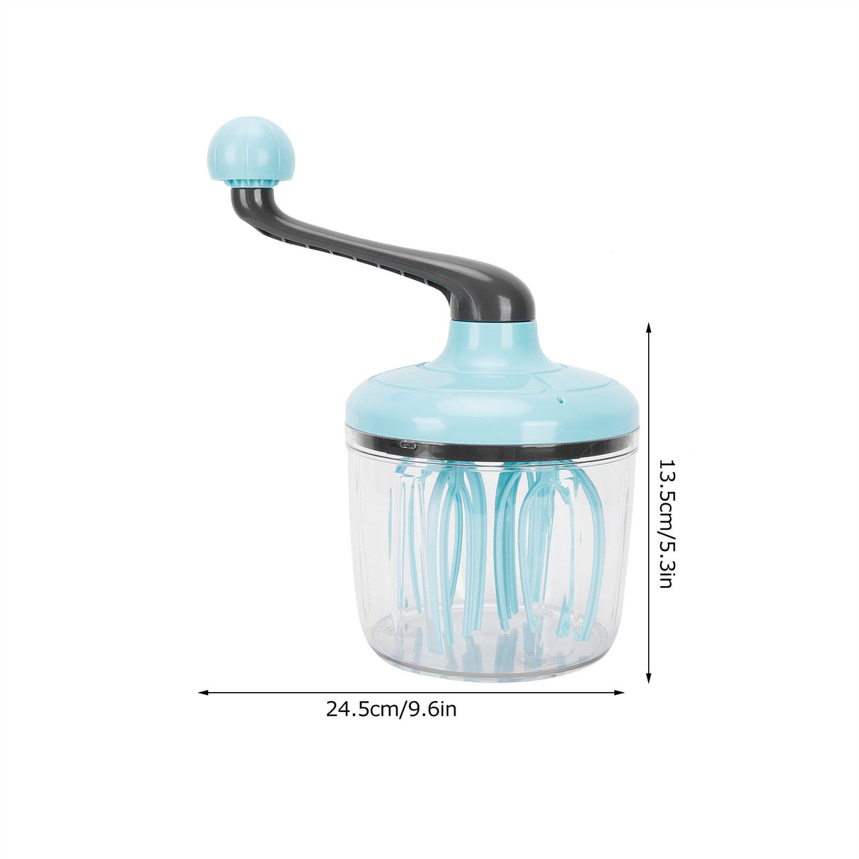Cream Mixer Whisk Semi Automatic Manual Egg Milk Foam Frother Home Kitchen Accessory Green