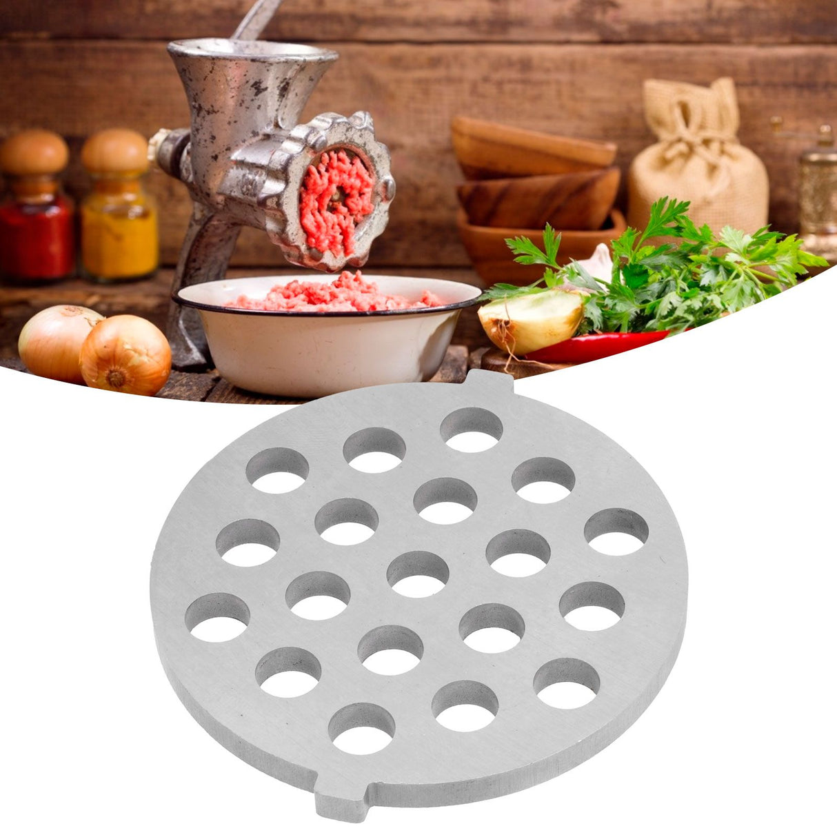 Meat Grinder Plate Disc Stainless Steel Grinding Blade Meat Mincer Accessory 8mm