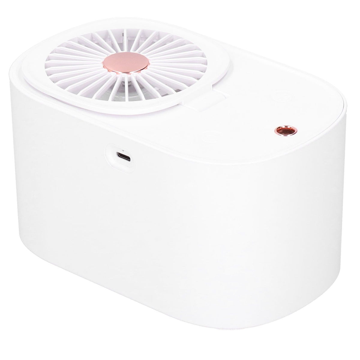 90 Degree Folding Electric Fan 2 in1 Portable Humidifying Electric Fan for Home OfficeWhite