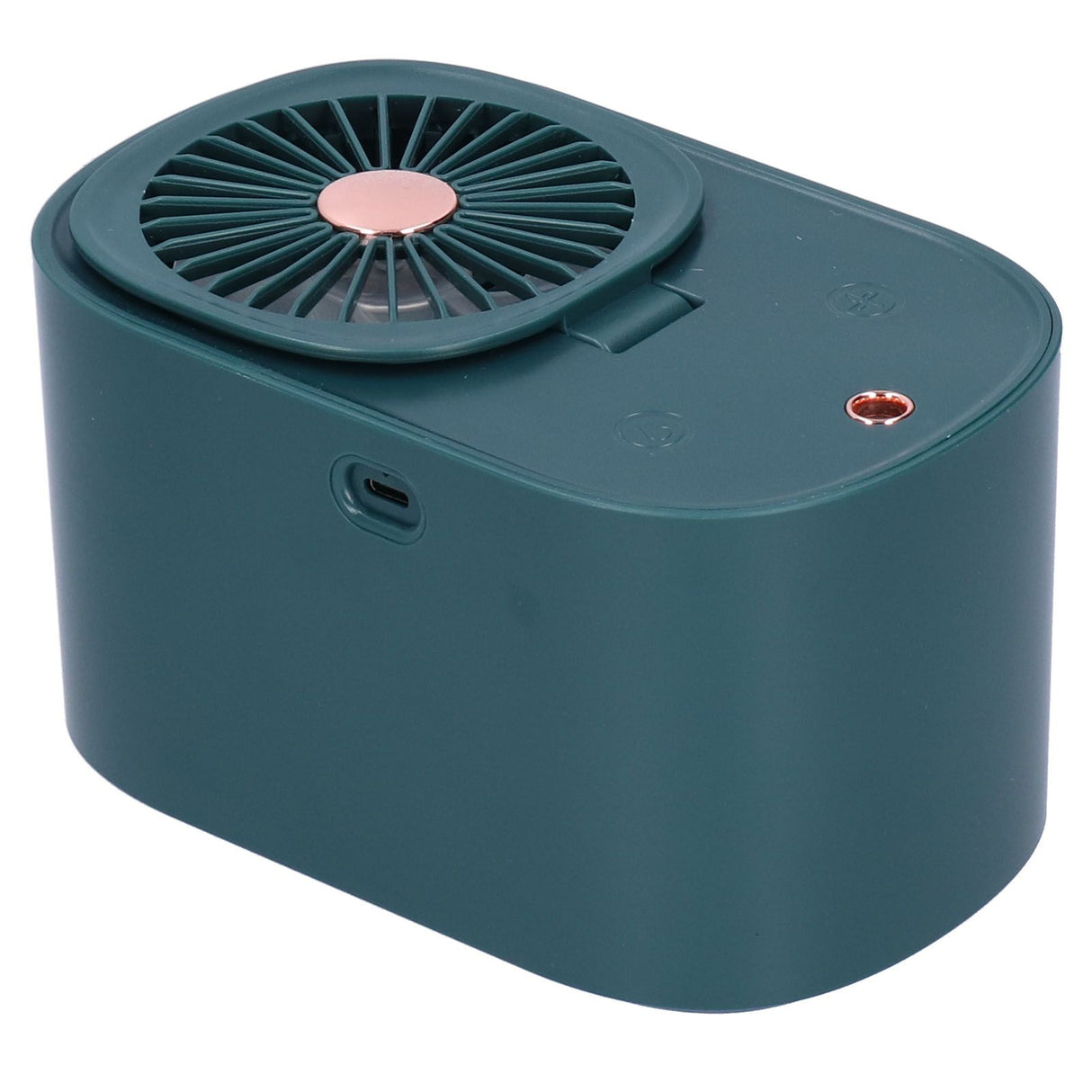 90 Degree Folding Electric Fan 2 in1 Portable Humidifying Electric Fan for Home OfficeDark Blue