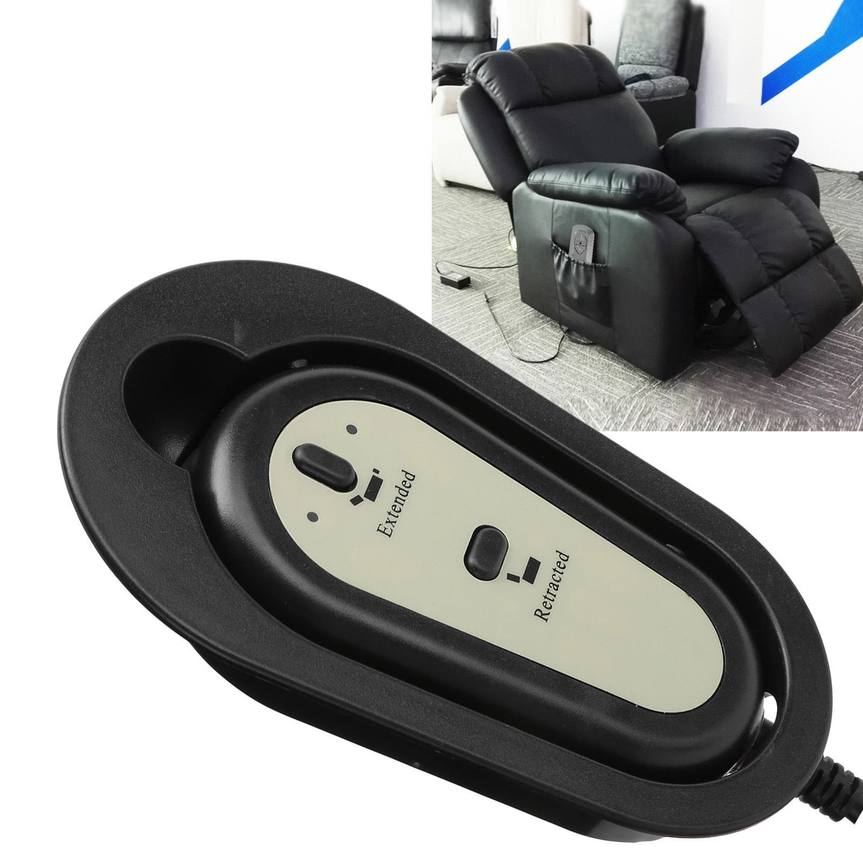 Electric Recliner Controller Sofa Lift 2 Button Hand Switch Controller 5 Pin for Furniture