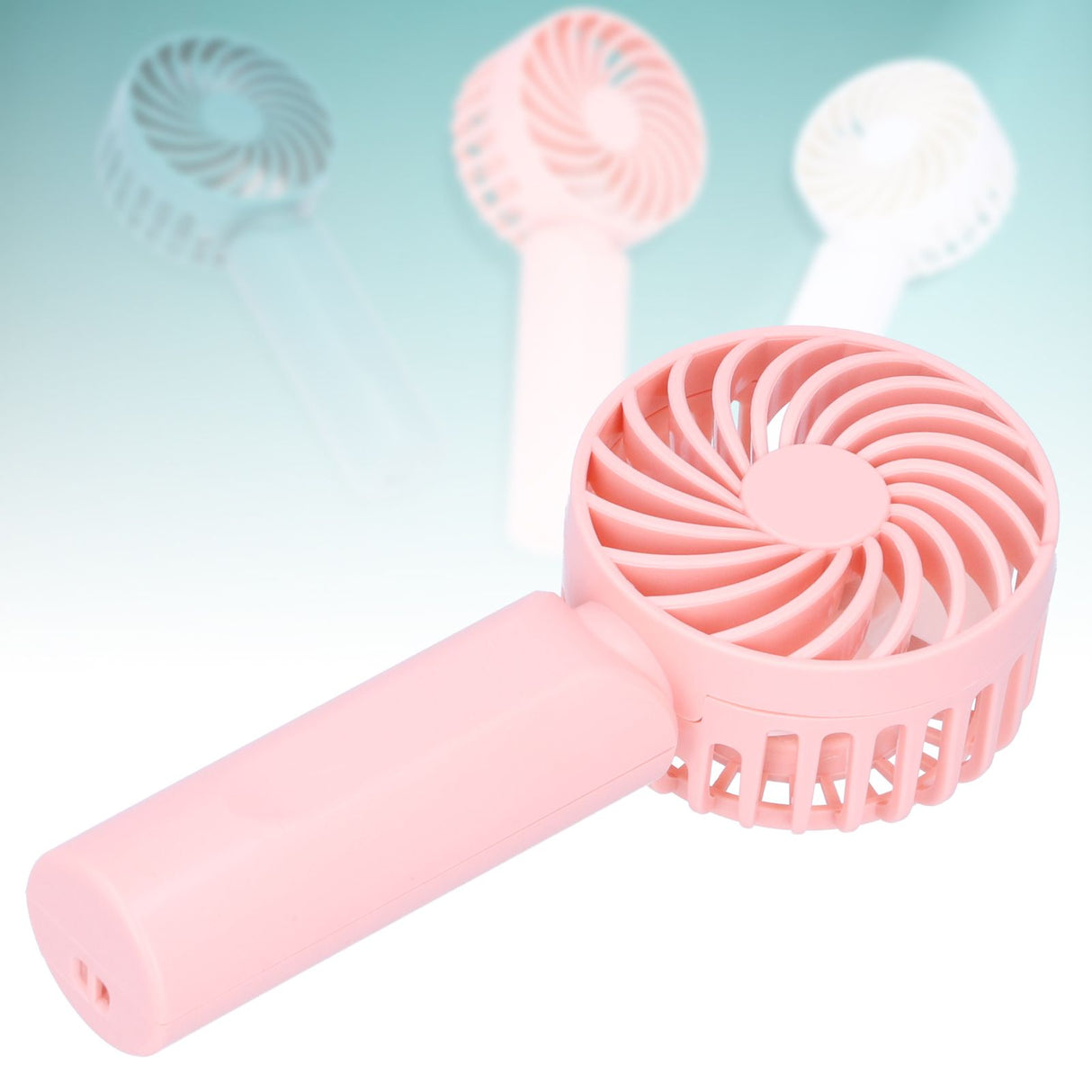 3‑Gear Adjustable Fan Portable Handheld Mobile Phone Holder Electric Fan for DormitoryPink