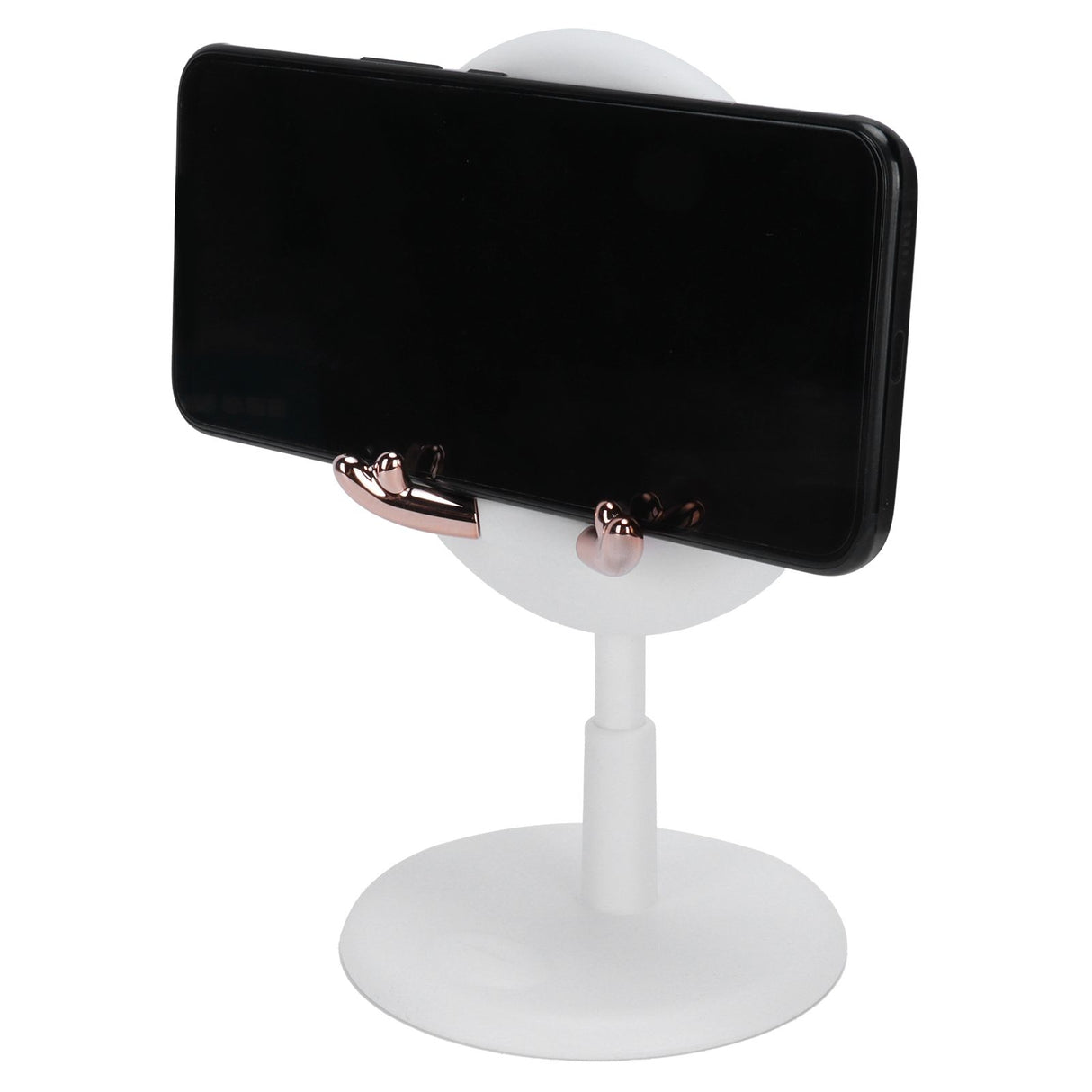 Cute Mobile Phone Holder Folding Mobile Phone Desktop Bracket for Live BroadcastWhite