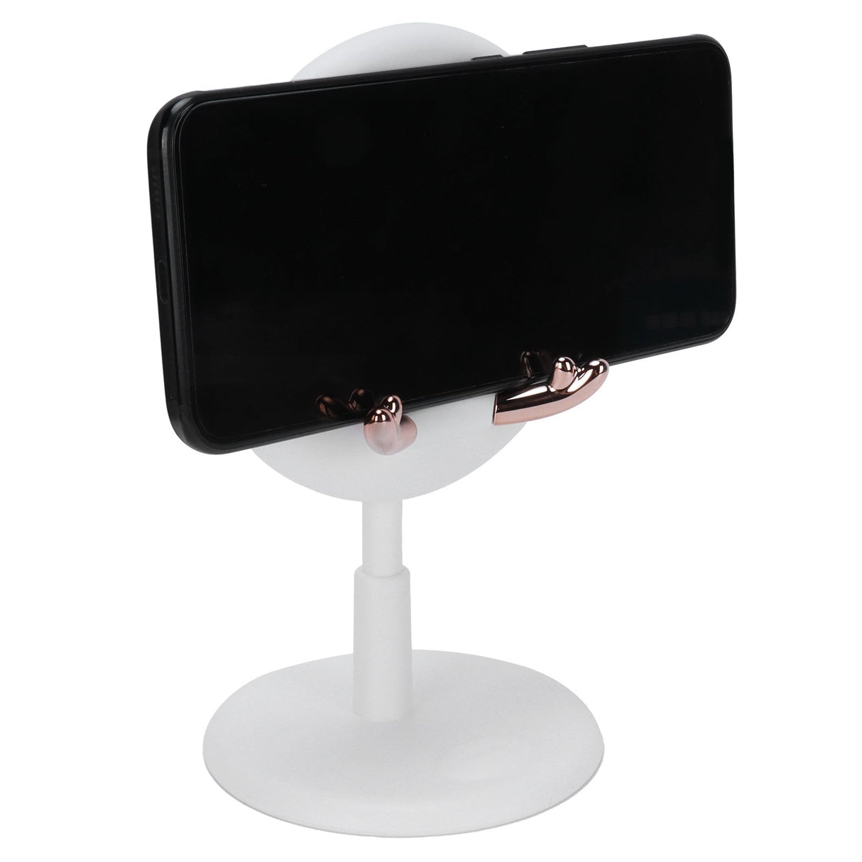 Cute Mobile Phone Holder Folding Mobile Phone Desktop Bracket for Live BroadcastWhite