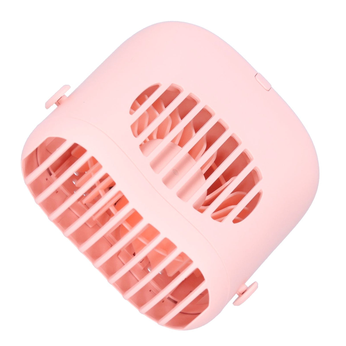 Hand-Held Mini Fan USB Charging Waist Hanging Fan for Home Office Traveling Pink