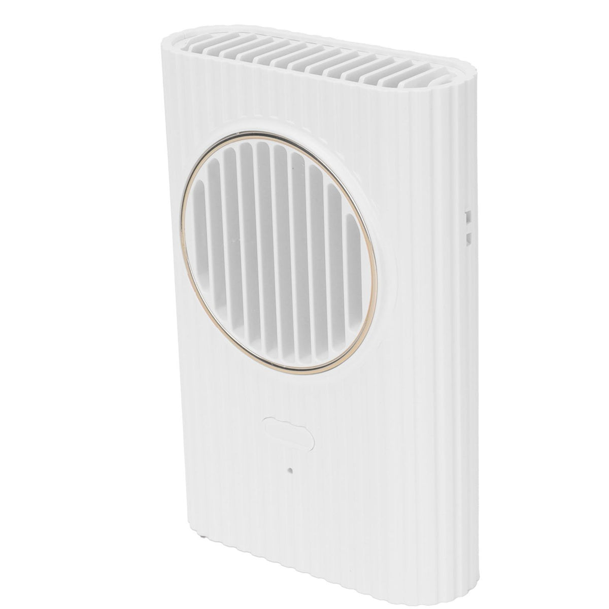 Desktop Hanging Neck Handheld Fan USB Charging Portable Mini Fan for Office BedroomWhite