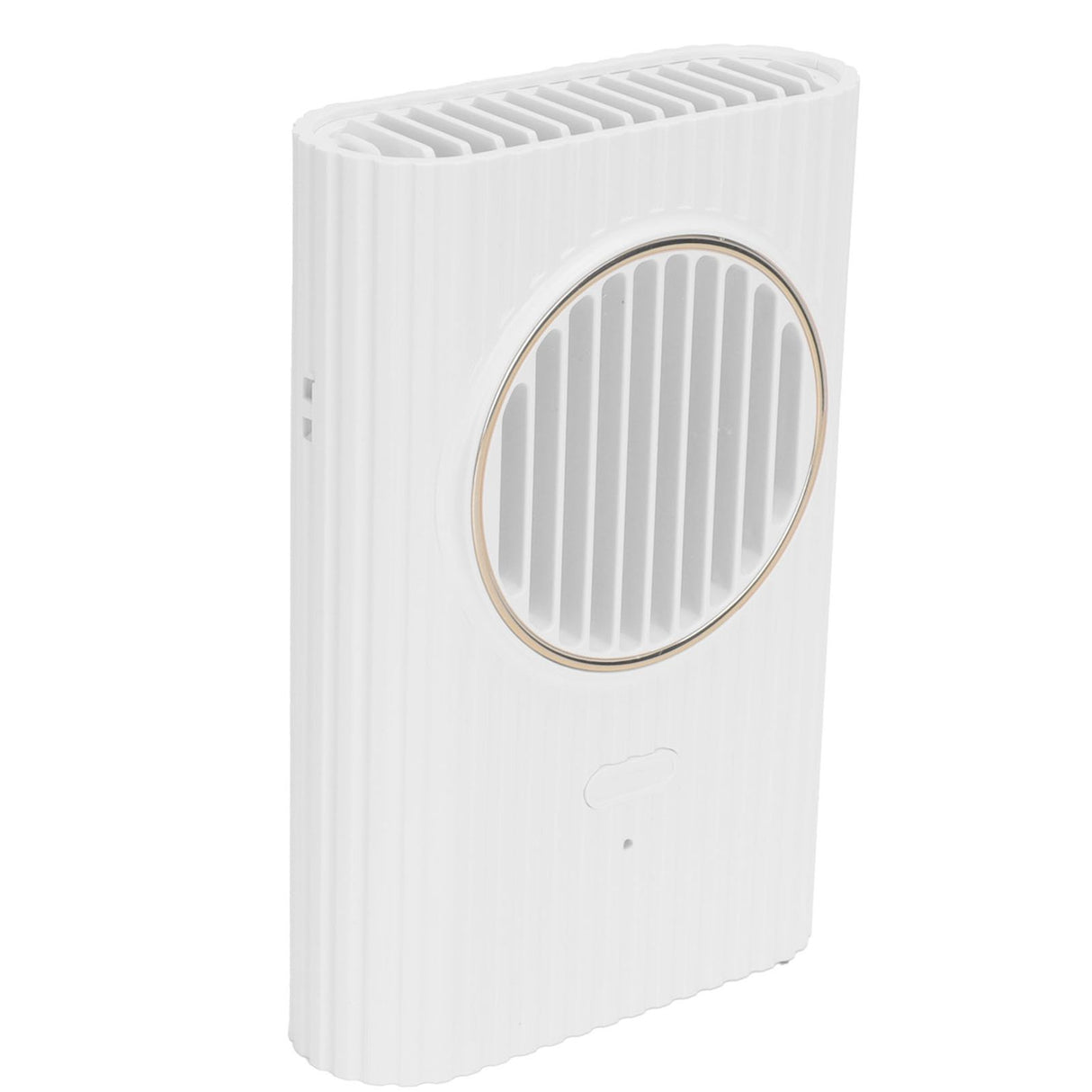 Desktop Hanging Neck Handheld Fan USB Charging Portable Mini Fan for Office BedroomWhite
