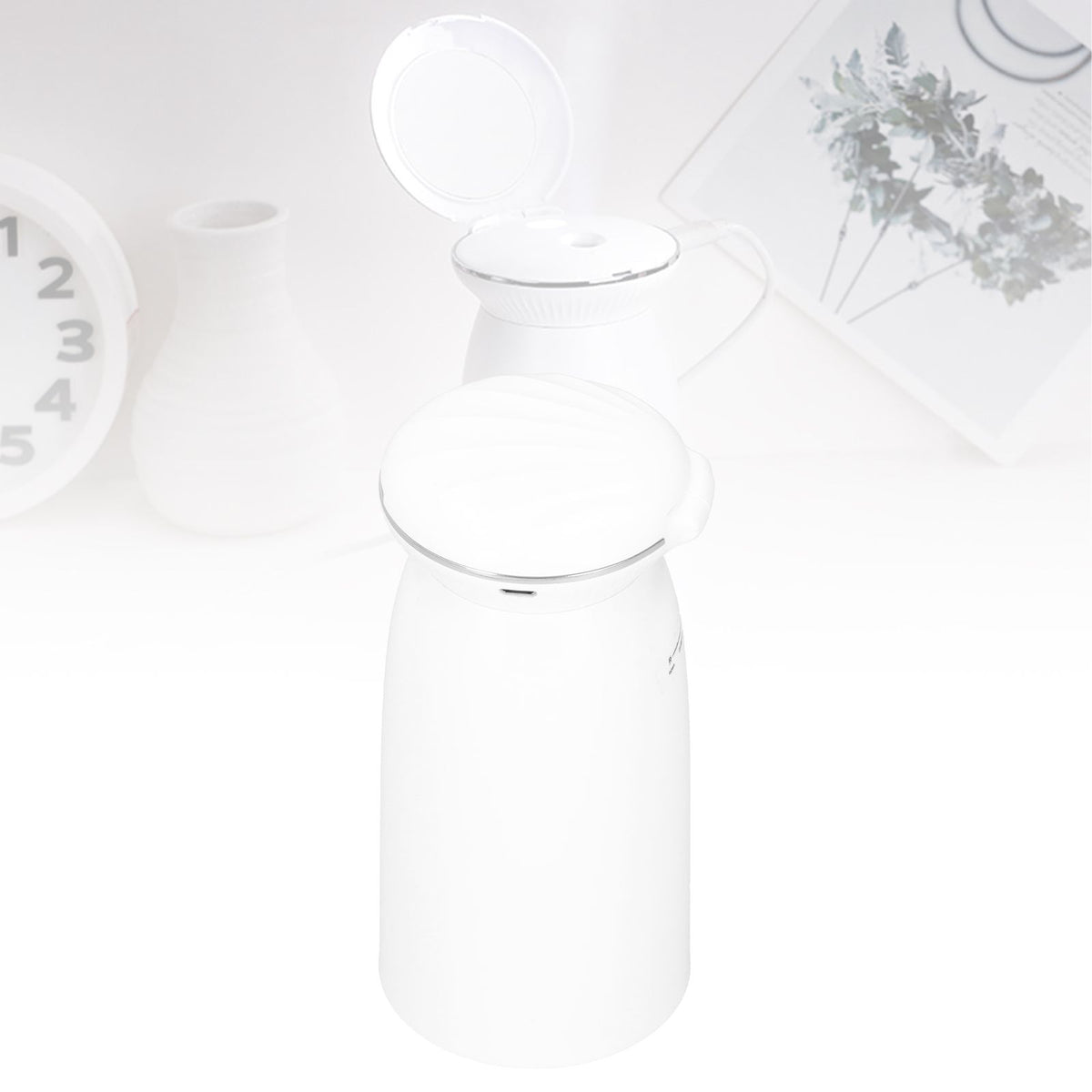 350ml White Car Humidifier Portable USB Powered with Ambient Night Light and Mirror Humidifier