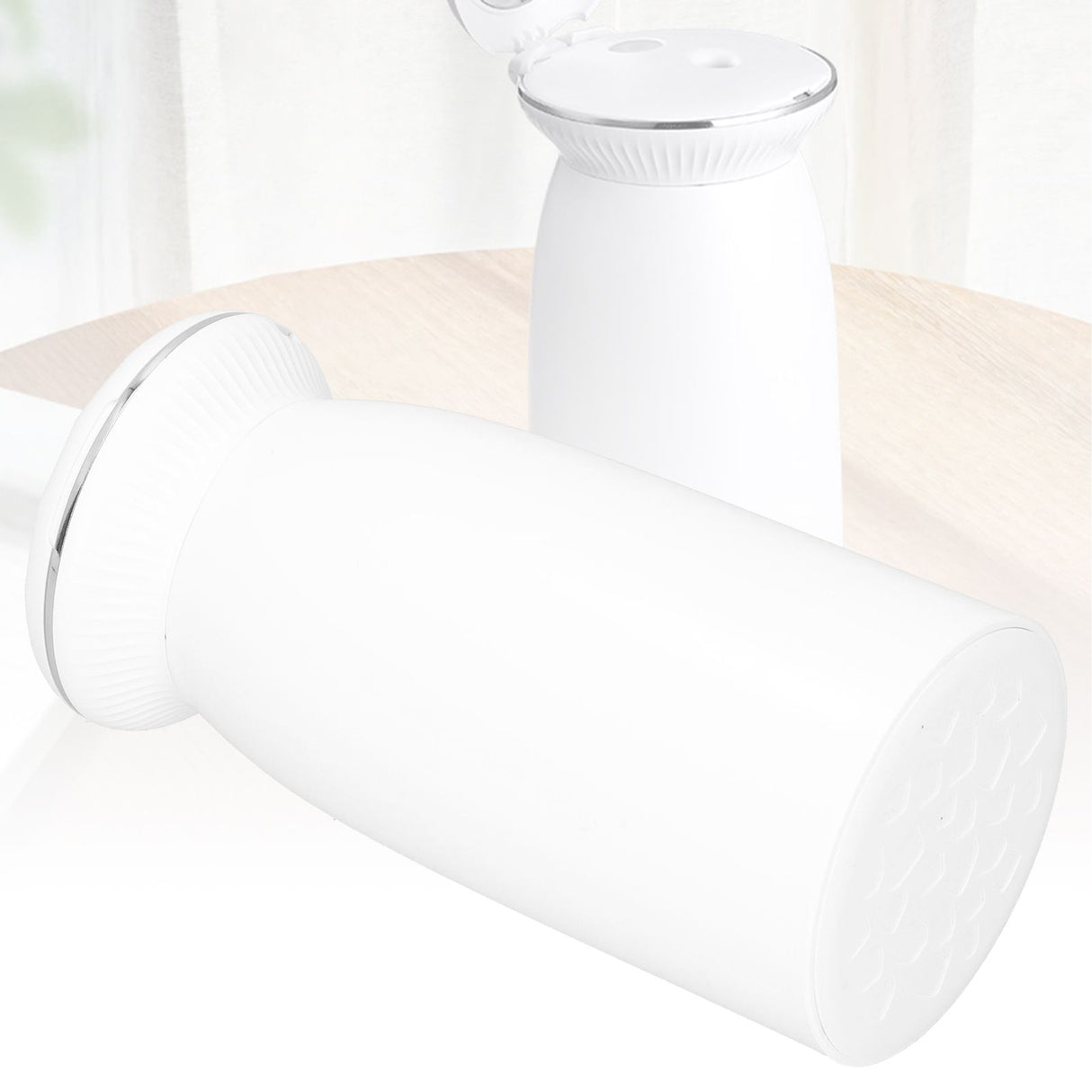 350ml White Car Humidifier Portable USB Powered with Ambient Night Light and Mirror Humidifier