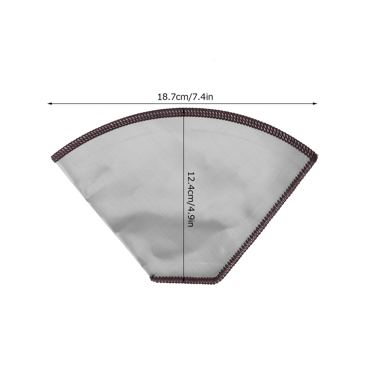 Stainless Steel Coffee Filter Reusable Foldable Trapezoid Coffee Strainer Bag 4‑6 Cup