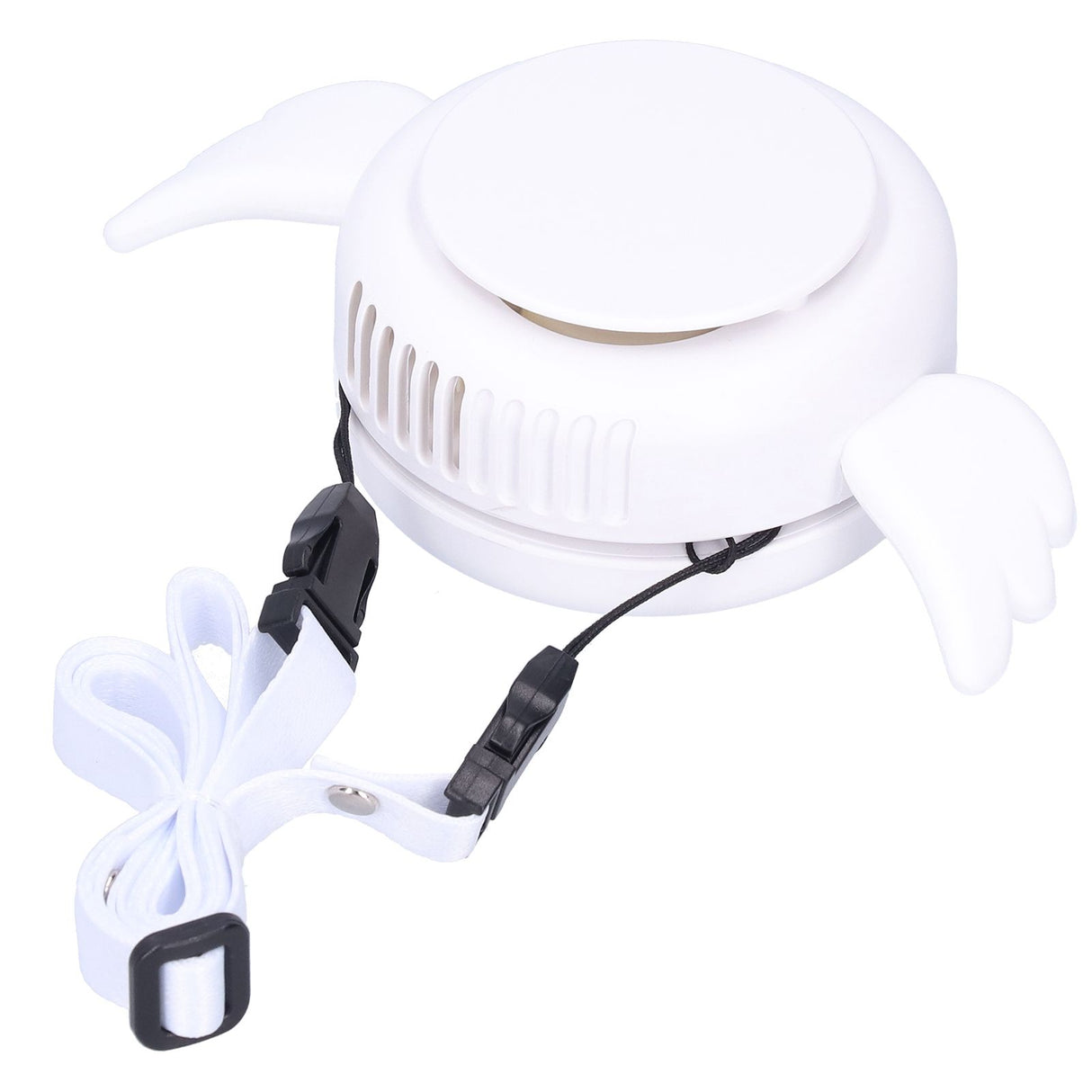 Adjustable USB Charging Electric Fan Portable Hanging Neck No‑Blade Electric Fan for Home OutdoorWhite