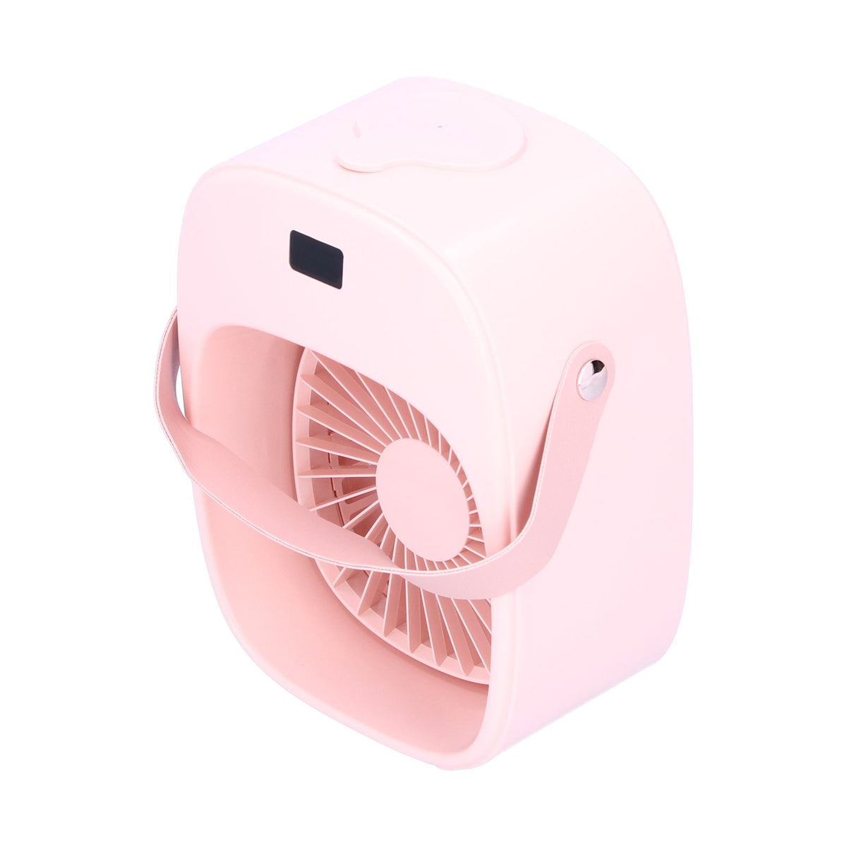 Adjustable Electric Fan Portable Spray Humidification Electric Fan for Home Outdoor DormitoryPink