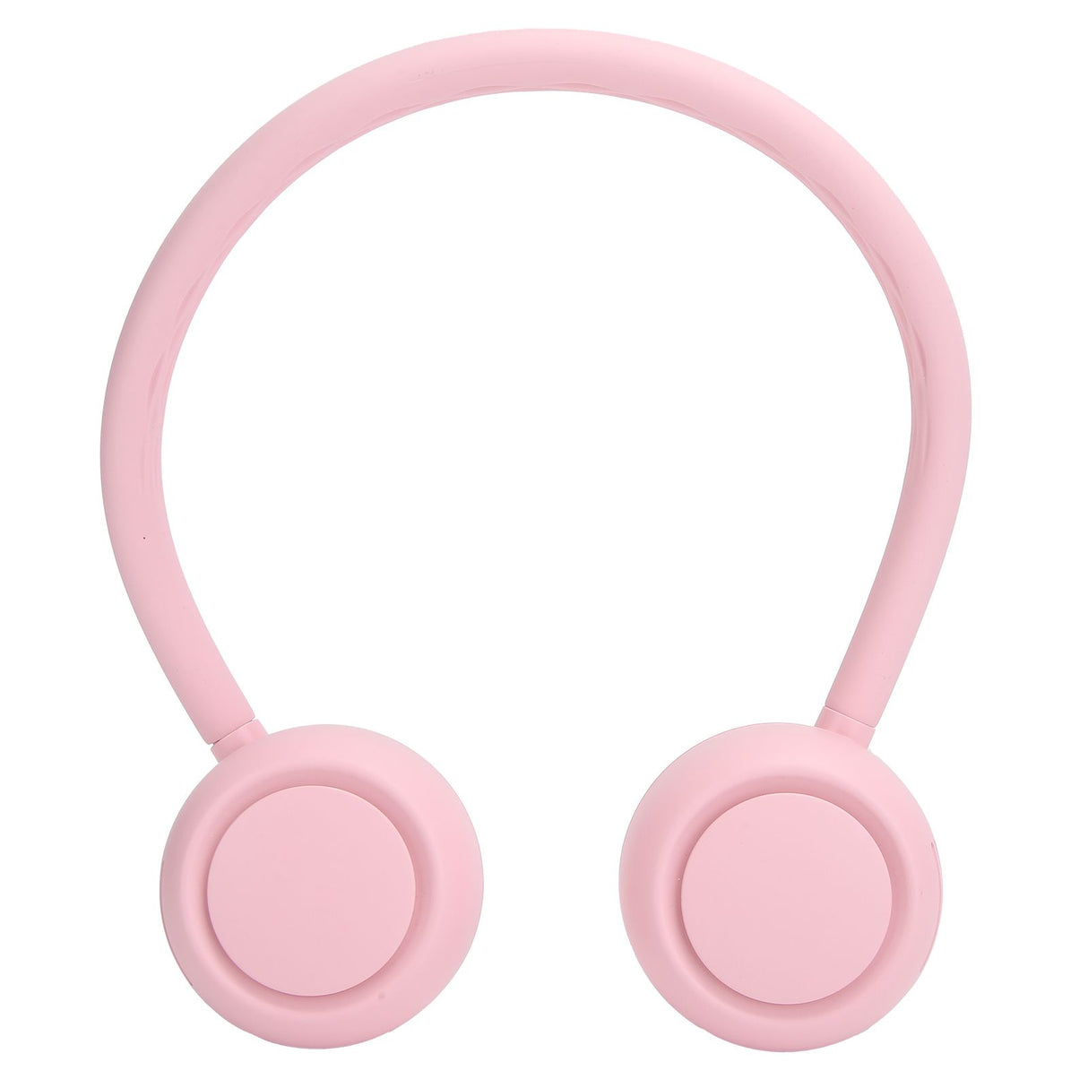 Fanless Hanging Neck Fan Adjustable USB Charging Silent Sports Fan for Home School OutdoorPink 2000mAh