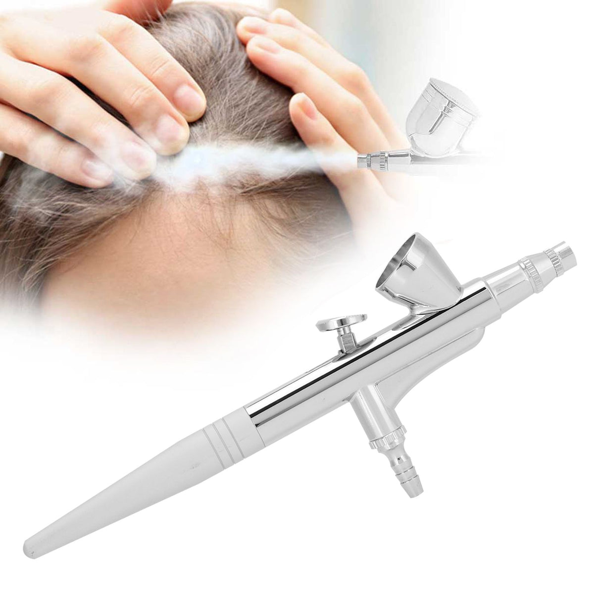 Airbrush Set Ceramic Art Tool DIY Spray Paint Model Inkjet Straight Single Action G-136Hole Diameter 0.2mm