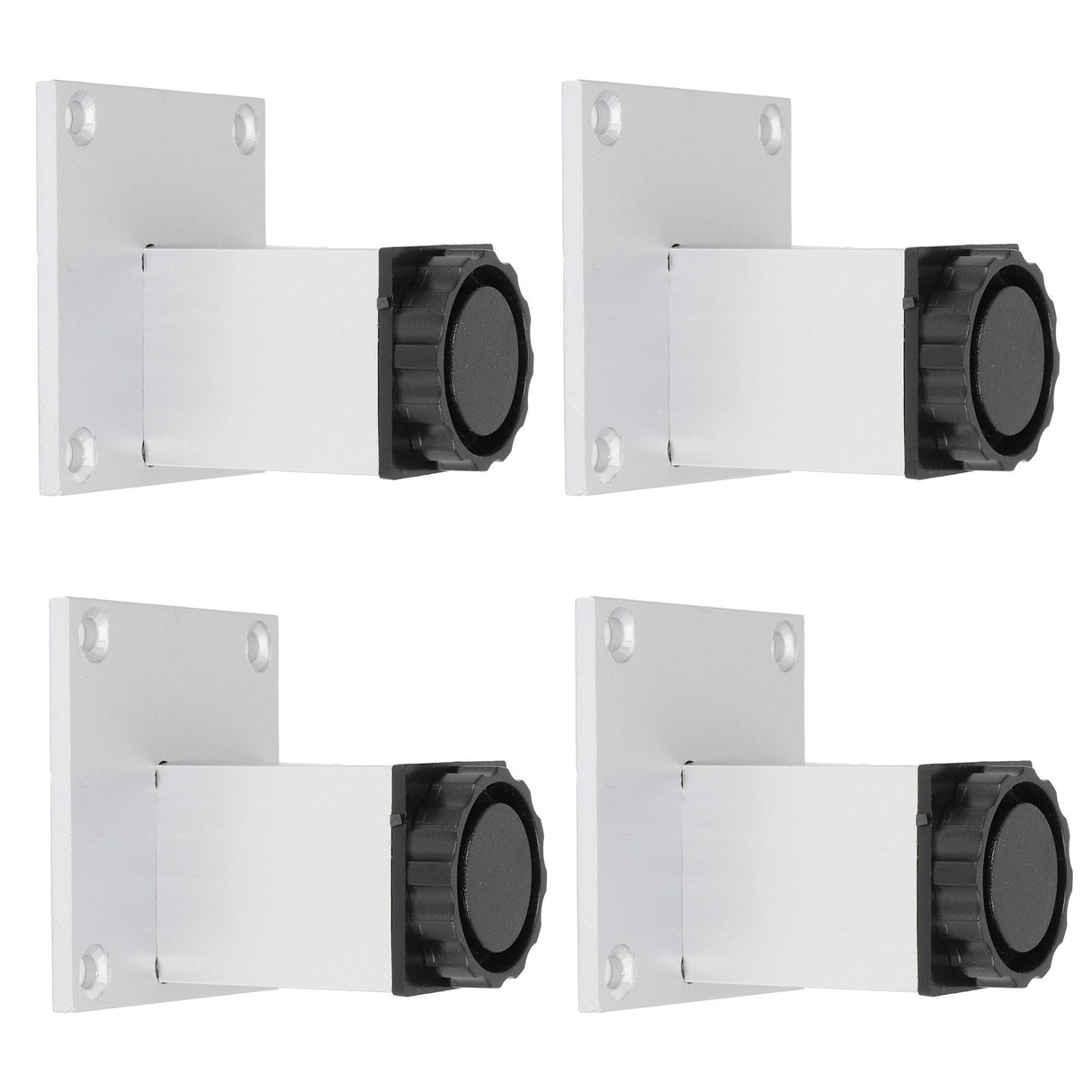 4Pcs Sofa Leg Aluminium Alloy Square Adjustable Cabinet Foot Furniture Hardware Fittings60mm