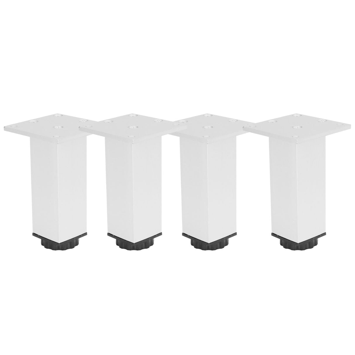 4Pcs Sofa Leg Aluminium Alloy Square Adjustable Cabinet Foot Furniture Hardware Fittings120mm