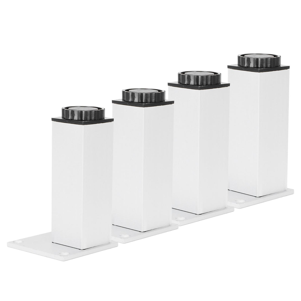 4Pcs Sofa Leg Aluminium Alloy Square Adjustable Cabinet Foot Furniture Hardware Fittings120mm