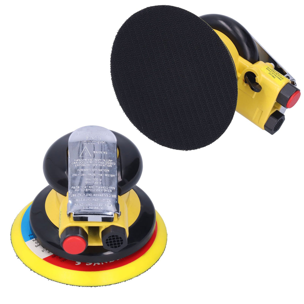 5in Pneumatic Polisher Air Sander 10000RPM Grinding Sanding Machine for Wood Metal Fiberglass