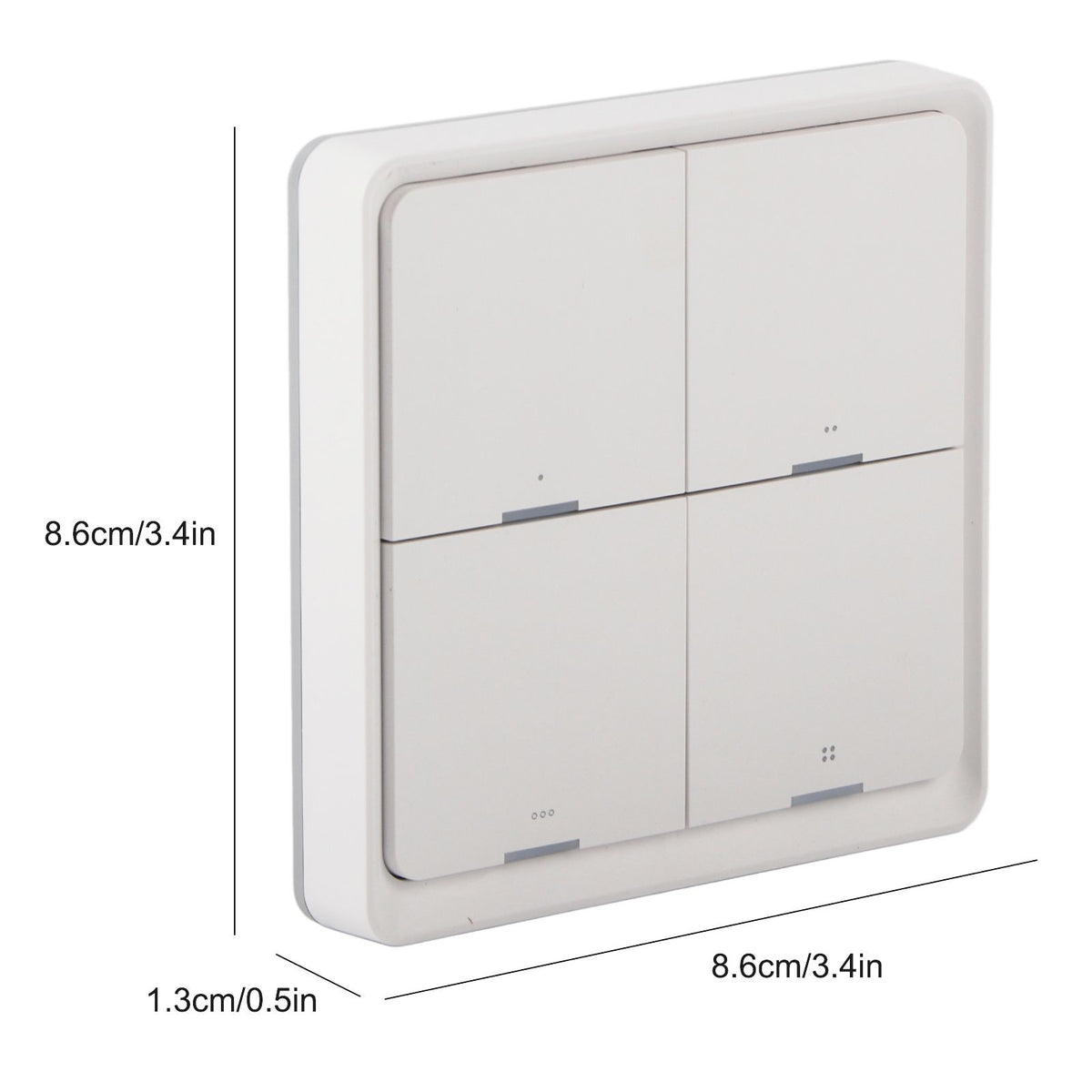 Wireless Scene Switch Intelligent 4‑Way Panel Wall Switch Mobile Phone APP Control for ZigBee