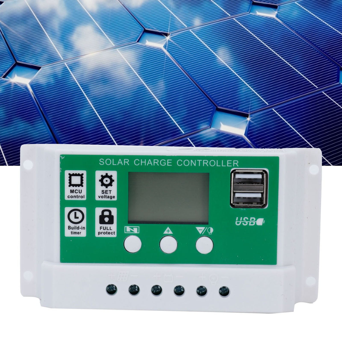 60A 12V 24V PWM Solar Panel Battery Regulator Charge Controller Auto Focusing Tracking