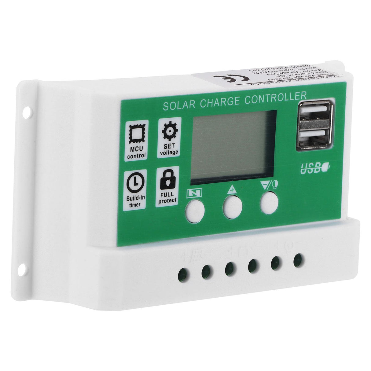 LCD Solar Charge Controller Adjustable 10A 12V 24V PWM Charging Regulator Accessory