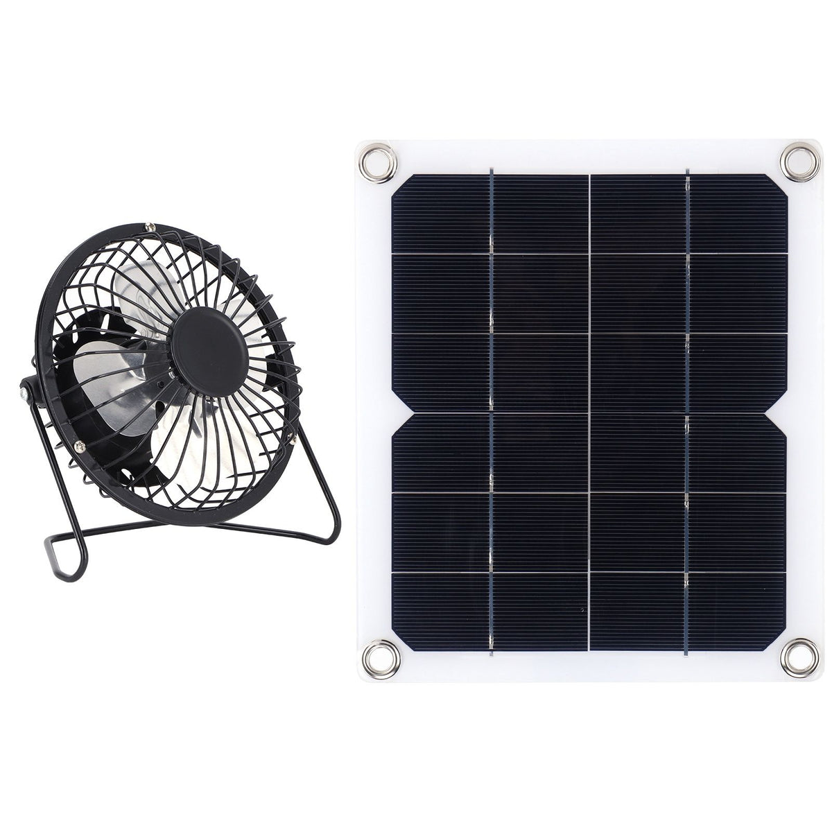 10W Solar Panel with Cooling Fan Photovoltaic Solar Panel for Home Pet Dog House