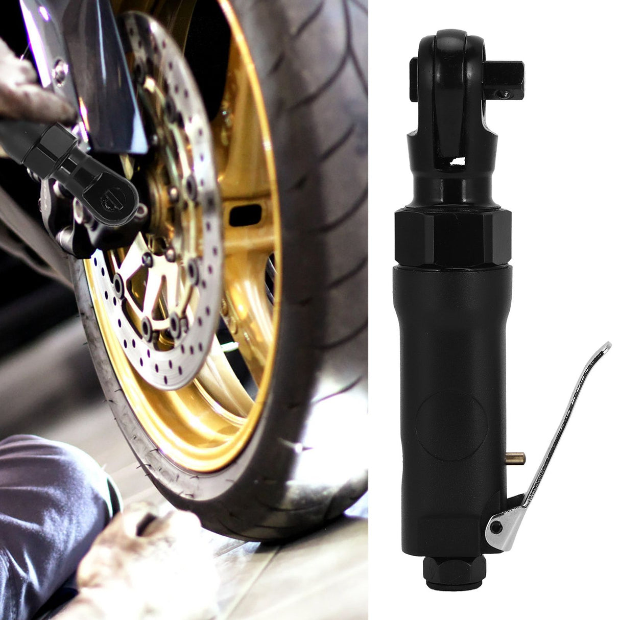 3/8 Mini Ratchet Wrench Forward and Reverse Portable Mini Pneumatic Ratchet Wrench Hand Tool
