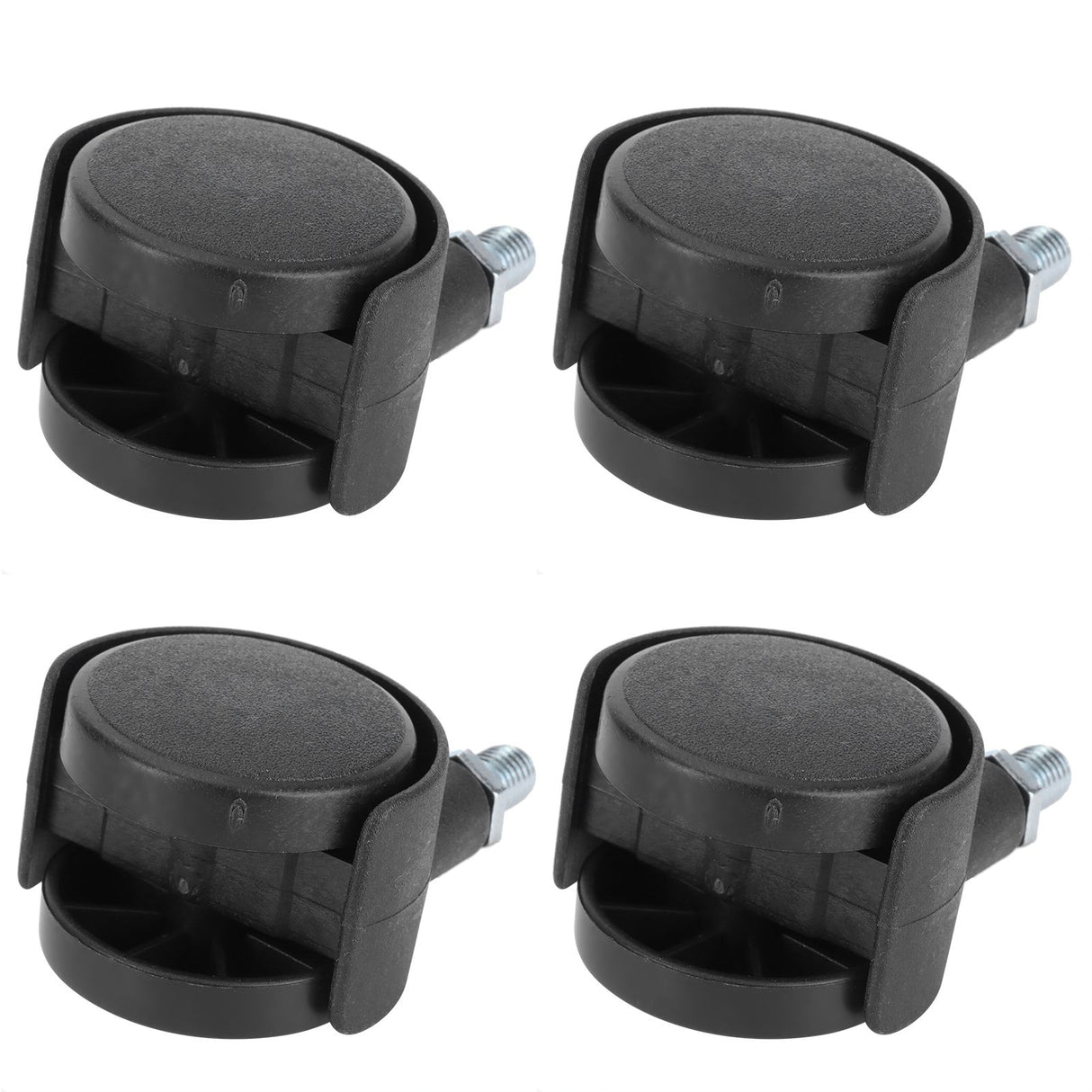 4Pcs 1.5in Casters 360 Degree Rotatable Universal Plastic Wheel for Cabinet Chair