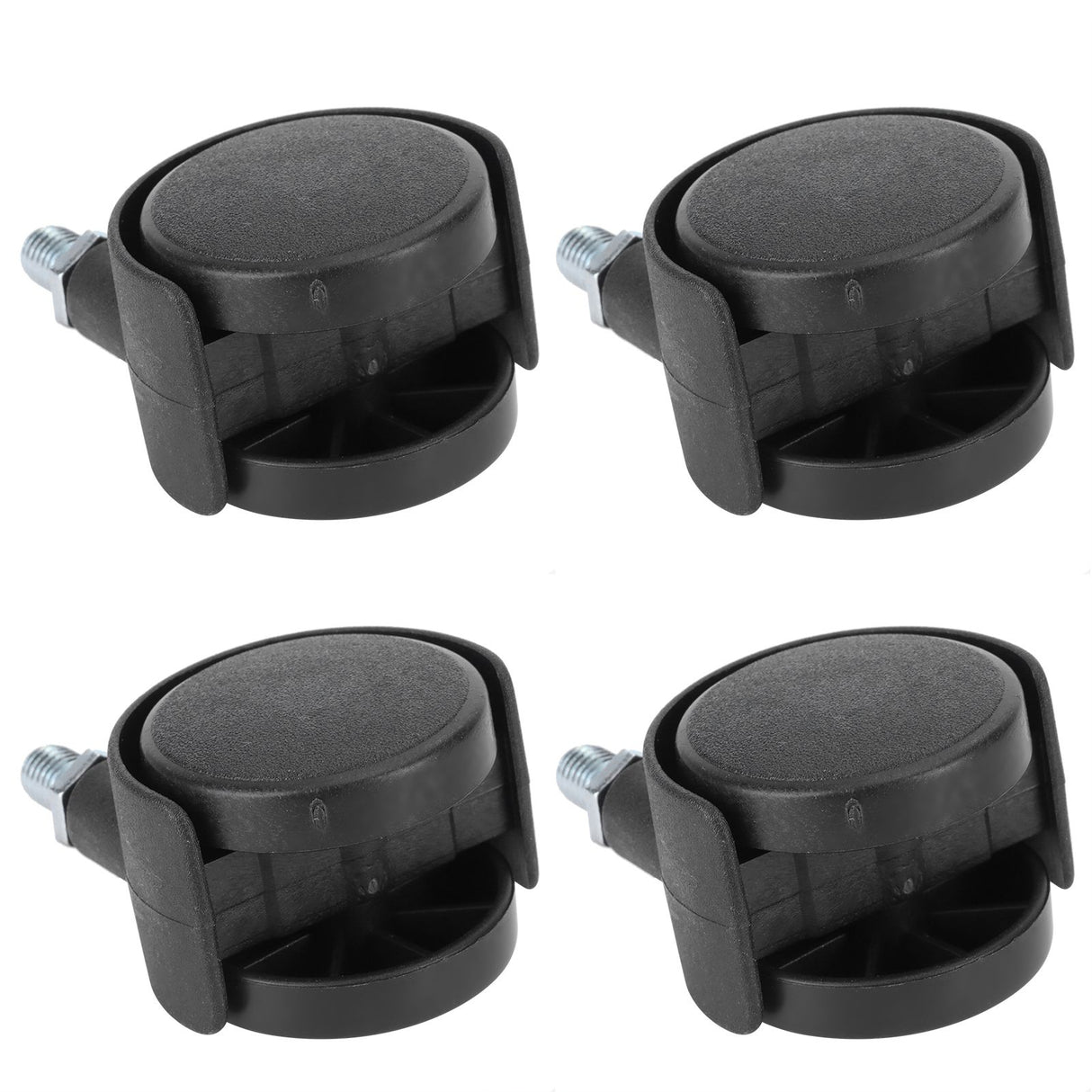 4Pcs 1.5in Casters 360 Degree Rotatable Universal Plastic Wheel for Cabinet Chair