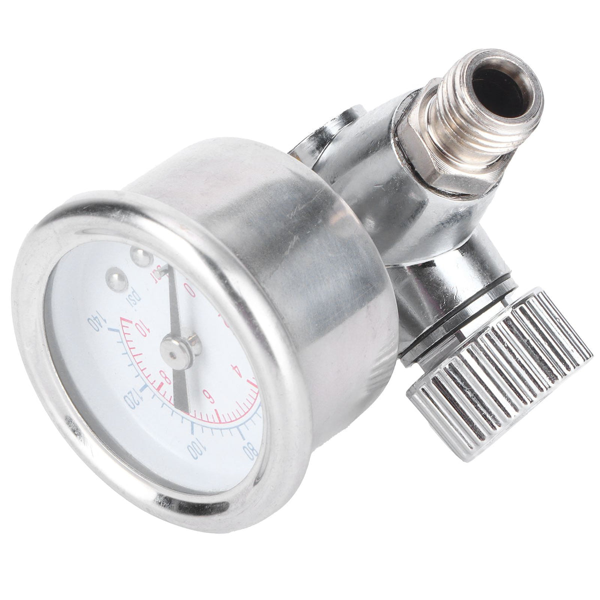 1/4in Spray Guns Air Pressure Regulator Pressure Regulating Adjusting Valve Gauge