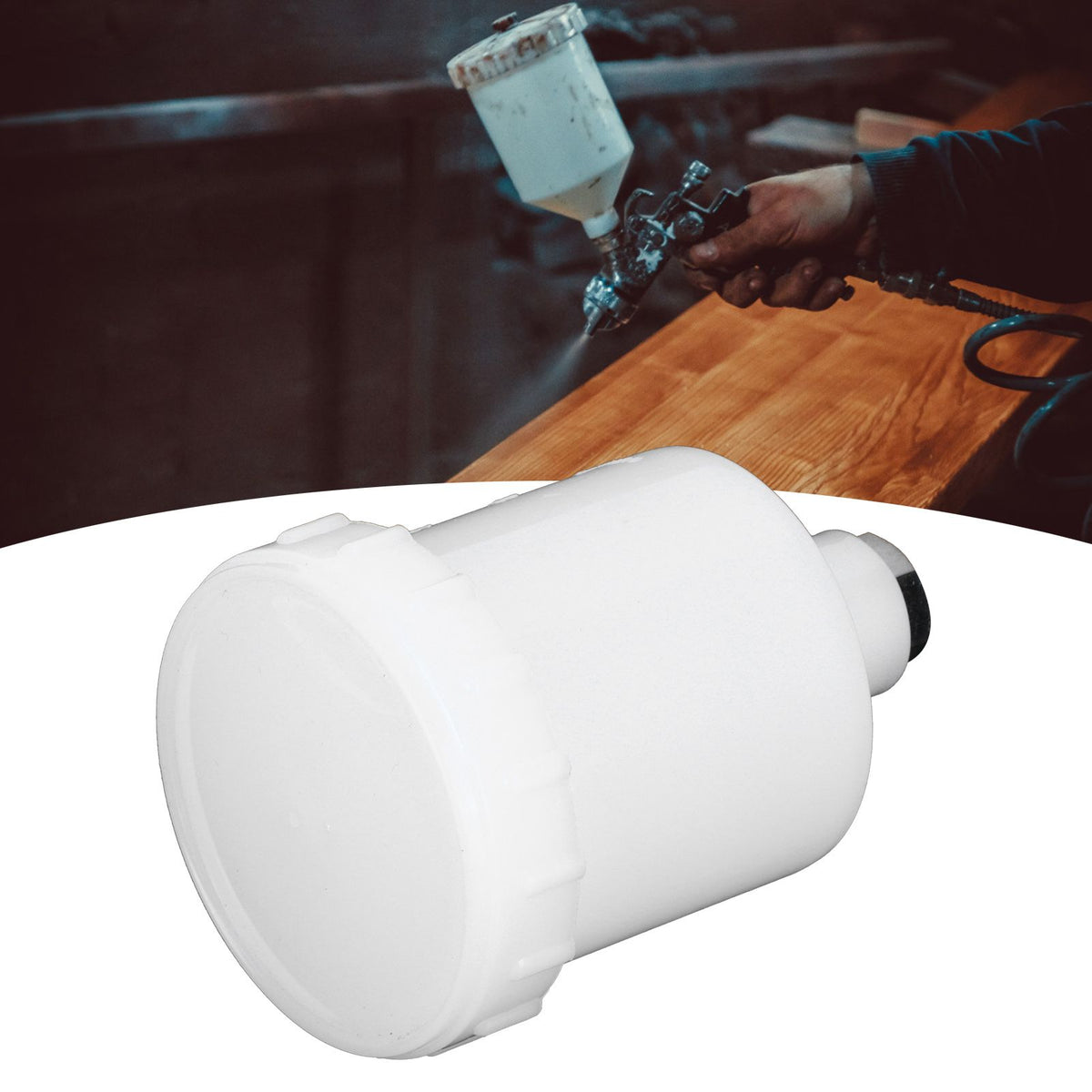 125ml Plastic Cup Replacement for Spray Guns with 15mm Femal Thread Painting Parts