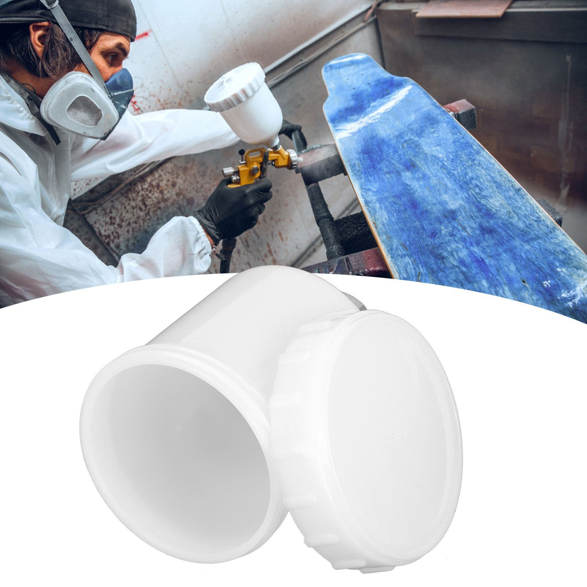 125ml Plastic Cup Replacement for Spray Guns with 15mm Femal Thread Painting Parts