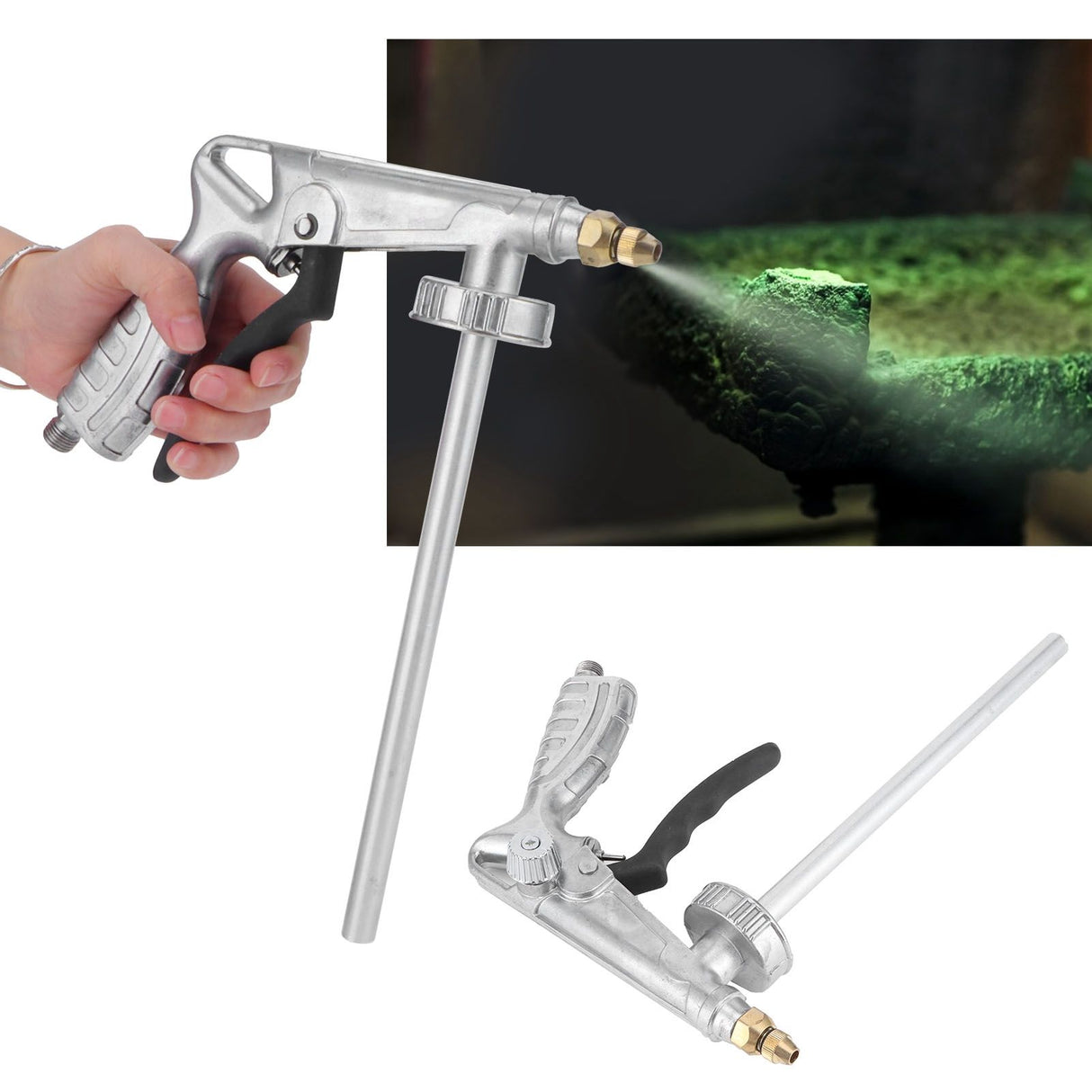 Adjustable Coating Gun Aluminum Alloy G1/4 Male Thread Painting Sprayer Airbrush