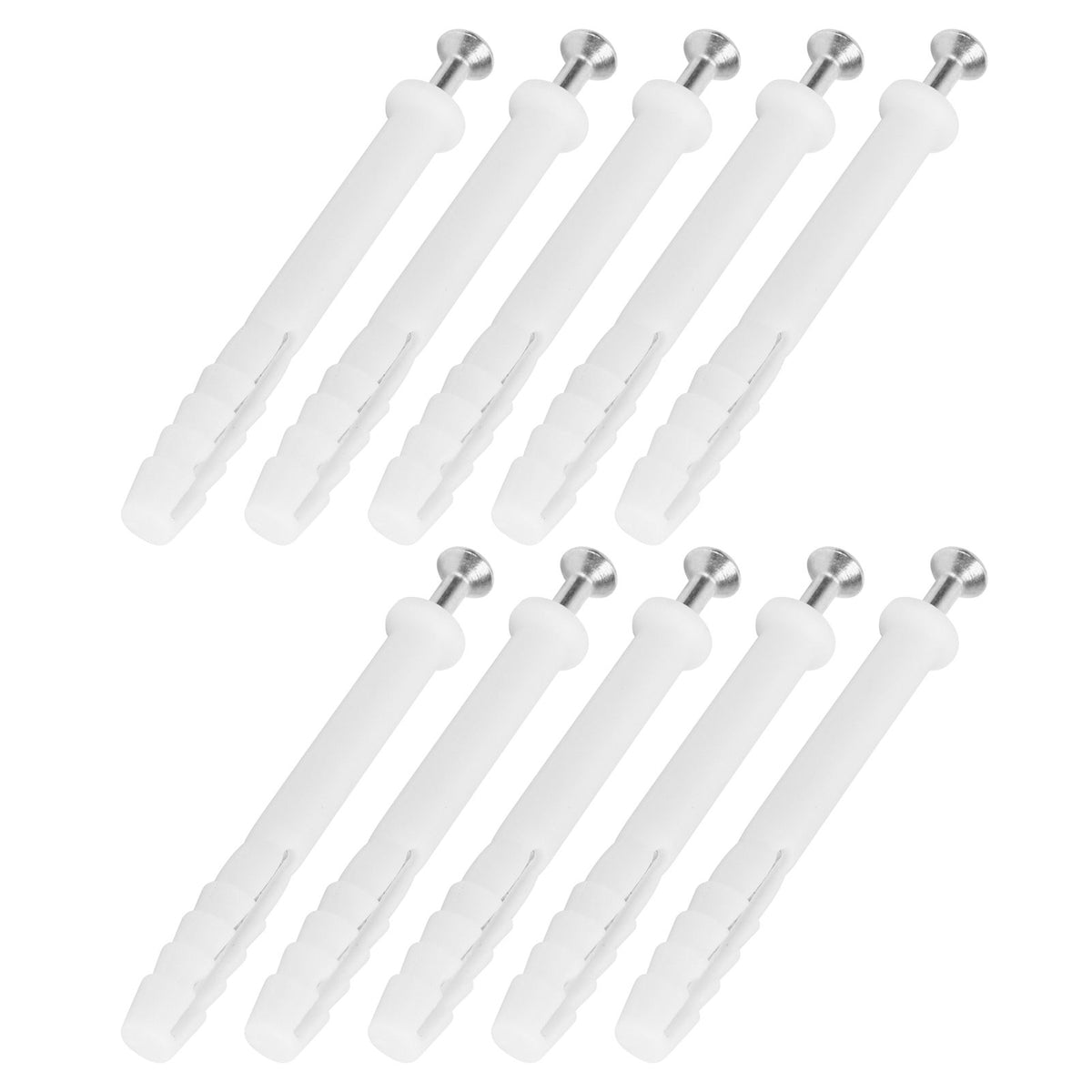 20Set Expansion Screw Tube Kit Cabinet Frame Fixing Wall Anchor Furniture Hardware