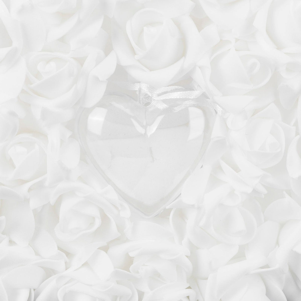Ring Pillow Box Wedding with Ribbon Bowknot CakeShaped Pearl Rose Ceremony Supplies White(5905 )