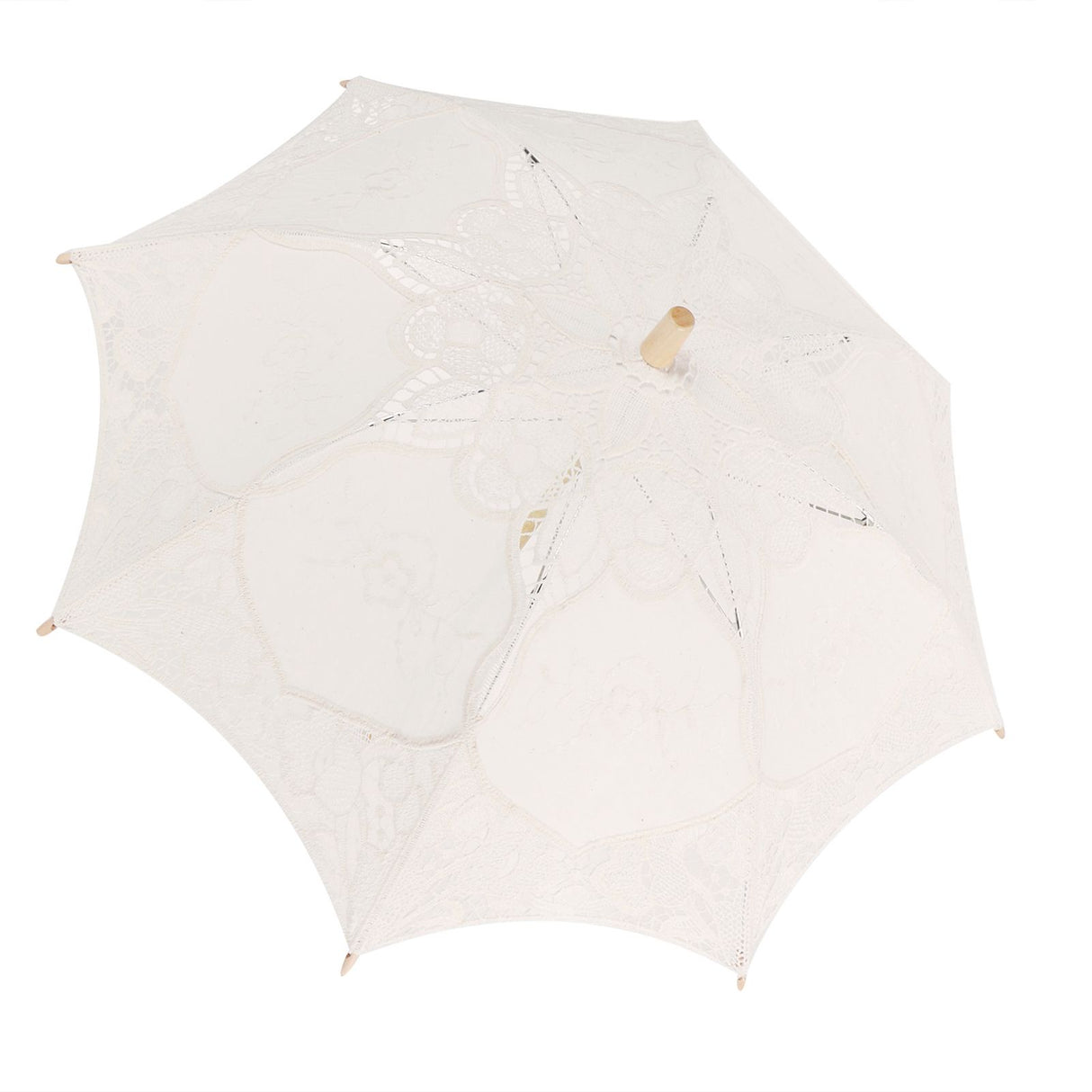 Lace Umbrella Wedding Bridal Parasol Umbrella for Photography Props Wedding SuppliesL Beige