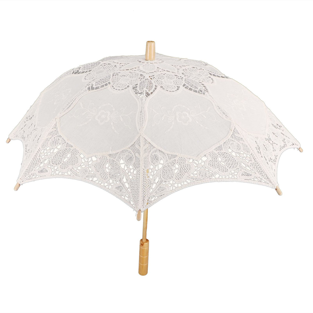 Lace Umbrella Wedding Bridal Parasol Umbrella for Photography Props Wedding SuppliesL Beige