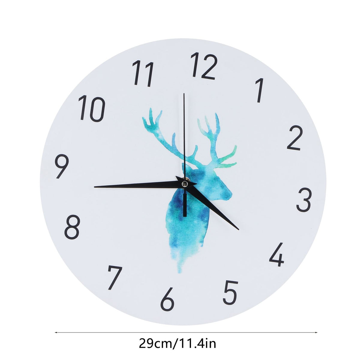 29CM Retro European Style Wall Clock Silent Non Ticking Clock for Living Room Bedroom Decor